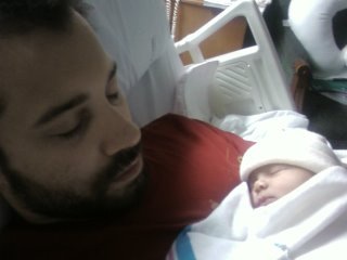 Sleeping with my new daughter